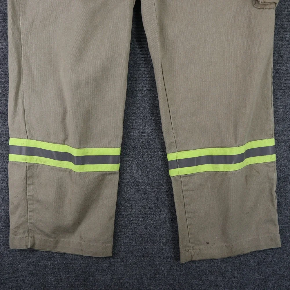 Bulwark FR Flame Resistant Work Pants Mens 36x29 Reflective Cargo Utility Safety